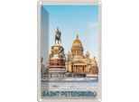 Vianmo Insegna Di Latta 18X12 Cm Saint Petersburg Russland Skulptur