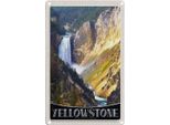 Vianmo Insegna Di Latta 30X20 Cm Yellowstone Wasserfall Fluss Natur