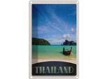 Vianmo Insegna Di Latta 18X12 Cm Thailand Boot Himmel