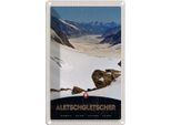 Vianmo Insegna Di Latta 30X20 Cm Aletschgletsch Schweiz Schnee Natur