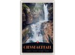 Vianmo Insegna Di Latta 30X20 Cm Giessbachfall Schweiz Wasserfall Natur