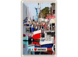 Vianmo Insegna Di Latta 30X20 Cm Ostsee Meer Natur Boote Bootstour