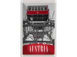 Vianmo Insegna Di Latta 18X12 Cm ÖSterreich Gondeln Rot Aussicht
