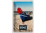 Vianmo Insegna Di Latta 30X20 Cm Binz Strand Deutschland Meer