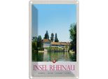 Vianmo Insegna Di Latta 30X20 Cm Insel Rheinau Schweiz Kirche