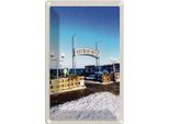 Vianmo Insegna Di Latta 18X12 Cm Seebad Binz Schnee Winterzeit
