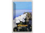 Vianmo Insegna Di Latta 18X12 Cm Timmendorfer Strand Steine Schnee
