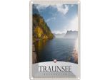 Vianmo Insegna Di Latta 30X20 Cm Traunsee ÖSterreich See Natur