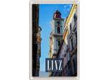 Vianmo Insegna Di Latta 18X12 Cm Linz ÖSterreich Altstadt Kirche