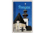 Vianmo Insegna Di Latta 30X20 Cm Pongau ÖSterreich Kirche Stadt