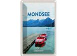 Vianmo Insegna Di Latta 18X12 Cm Mondsee ÖSterreich Boote See Berge