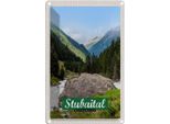 Vianmo Insegna Di Latta 18X12 Cm Stubaital ÖSterreich Wanderung