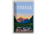 Vianmo Insegna Di Latta 30X20 Cm Steiermark ÖSterreich See Natur