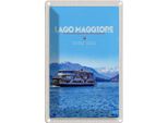 Vianmo Insegna Di Latta 18X12 Cm Lago Maggiore Schiff See Berge