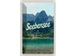 Vianmo Insegna Di Latta 18X12 Cm Seebensee ÖSterreich WäLder See
