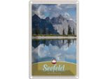 Vianmo Insegna Di Latta 18X12 Cm Seefeld ÖSterreich Wald Wandern
