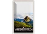 Vianmo Insegna Di Latta 30X20 Cm Widderstein ÖSterreich Berge Natur
