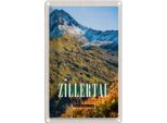 Vianmo Insegna Di Latta 18X12 Cm Zillertal WäLder