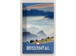 Vianmo Insegna Di Latta 18X12 Cm Brixental ÖSterreich Himmel WäLder