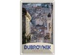 Vianmo Insegna Di Latta 30X20 Cm Blick Auf Dubrovnik Kroatien Stadt