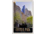 Vianmo Insegna Di Latta 30X20 Cm Central Park Usa New York Hochhaus