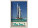 Vianmo Insegna Di Latta 18X12 Cm Dubai Afrika Strand Meer Hochhaus