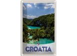 Vianmo Insegna Di Latta 18X12 Cm Kroatien Meer Naturberge