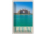 Vianmo Insegna Di Latta 18X12 Cm Dubai Strand Meer Moschee Sonne
