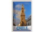 Vianmo Insegna Di Latta 30X20 Cm Chile Stadt Architektur Europa