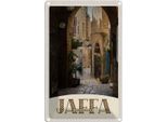 Vianmo Insegna Di Latta 30X20 Cm Jaffa Jerusalem Israel Stadt Weg
