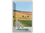 Vianmo Insegna Di Latta 18X12 Cm Toskana Italien Weide Wiese Natur