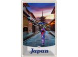 Vianmo Insegna Di Latta 30X20 Cm Japan Asien Japanerin Tradition