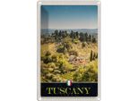 Vianmo Insegna Di Latta 18X12 Cm Toskana Italien Natur Weinfelder