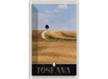 Vianmo Insegna Di Latta 18X12 Cm Toskana Italien Baum Wiese Natur