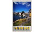Vianmo Insegna Di Latta 30X20 Cm Schweden Meer HäUser Boote
