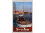 Vianmo Insegna Di Latta 30X20 Cm Schweden Europa Meer Shiff GebäUde