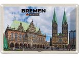 Vianmo Insegna Di Latta 12X18 Cm Bremen Rathaus