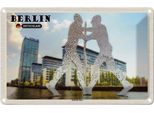 Vianmo Insegna Di Latta 20X30 Cm Berlin Molecule Mann Skulptur