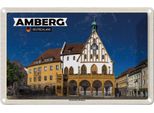 Vianmo Insegna Di Latta 12X18 Cm Amberg Historisches Rathaus