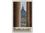 Vianmo Insegna Di Latta 30X20 Cm Vatikan City GebäUde Architektur