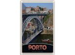 Vianmo Insegna Di Latta 18X12 Cm Porto Portugal Europa BrüCke
