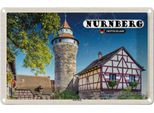 Vianmo Insegna Di Latta 12X18 Cm NüRnbergkaiserburg