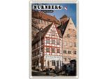 Vianmo Insegna Di Latta 18X12 Cm NüRnberg Altstadt