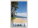 Vianmo Insegna Di Latta 18X12 Cm Maui Hawaii Insel Strand Wellen