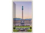 Vianmo Insegna Di Latta 30X20 Cm Stuttgart Deutschland Schlossplatz