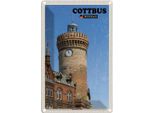 Vianmo Insegna Di Latta 18X12 Cm Cottbus Spremberger Turm