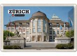 Vianmo Insegna Di Latta 12X18 Cm ZüRich Schweiz UniversitäT Zentrum