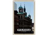Vianmo Insegna Di Latta 18X12 Cm NüRnberg Rathaus GebäUde