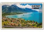 Vianmo Insegna Di Latta 20X30 Cm Genf Schweiz Genfersee Natur