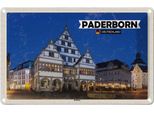 Vianmo Insegna Di Latta 12X18 Cm Paderborn Rathaus Altstadt